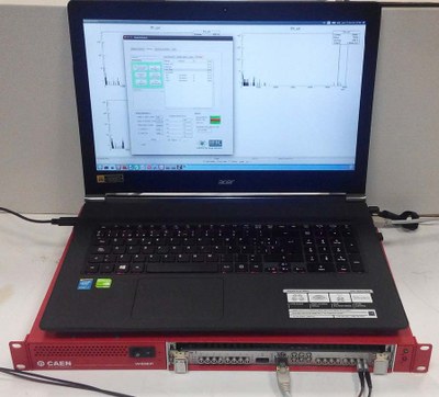 Computer running Gasific. Data acquisition system